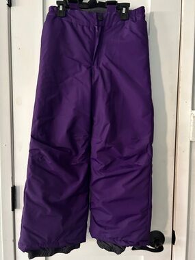 Kids Purple Snow Pants - Insulated Winter Bottoms
